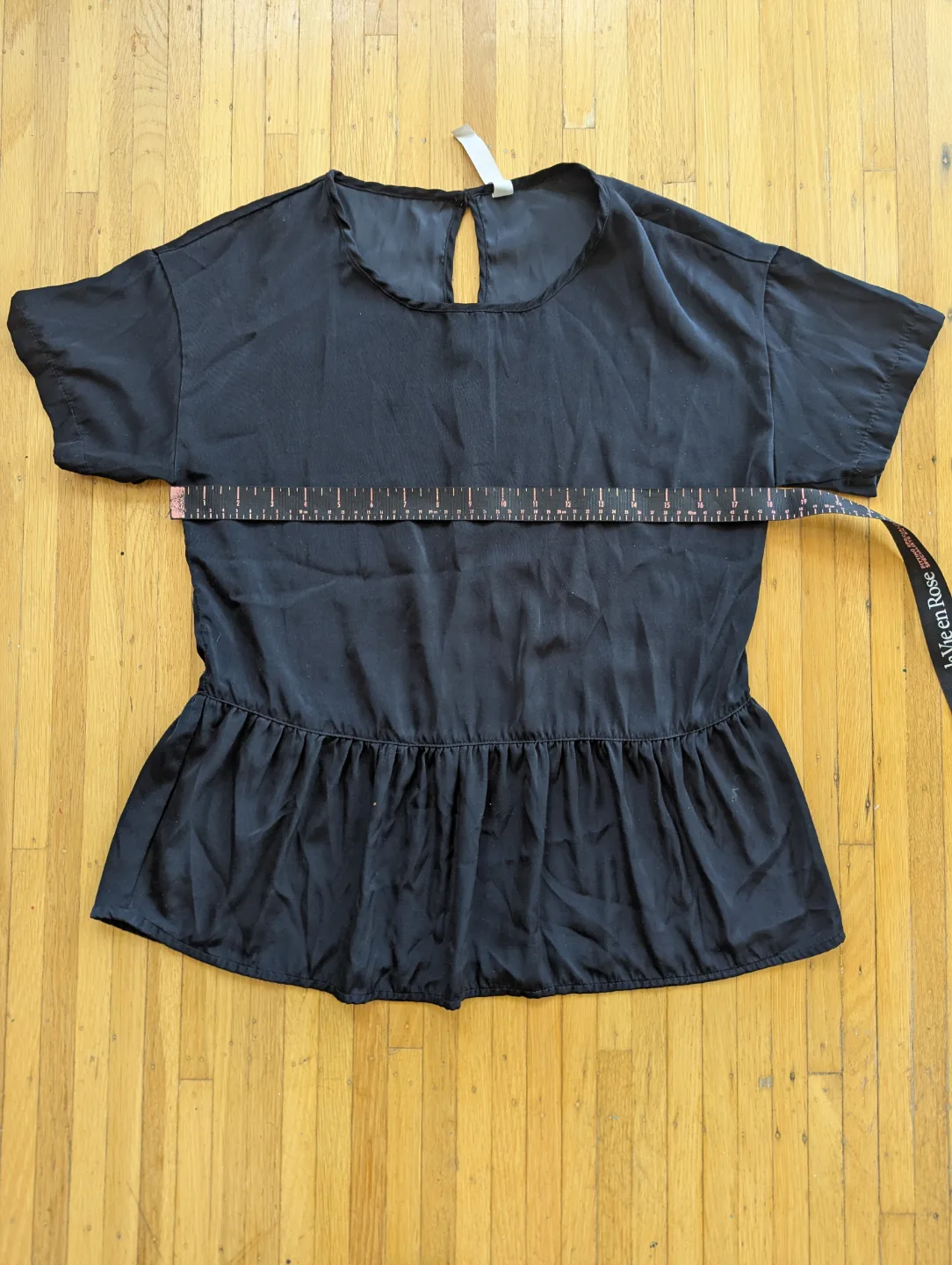 Ripzone Black Ruffled Top - Size XS image indicator(3)