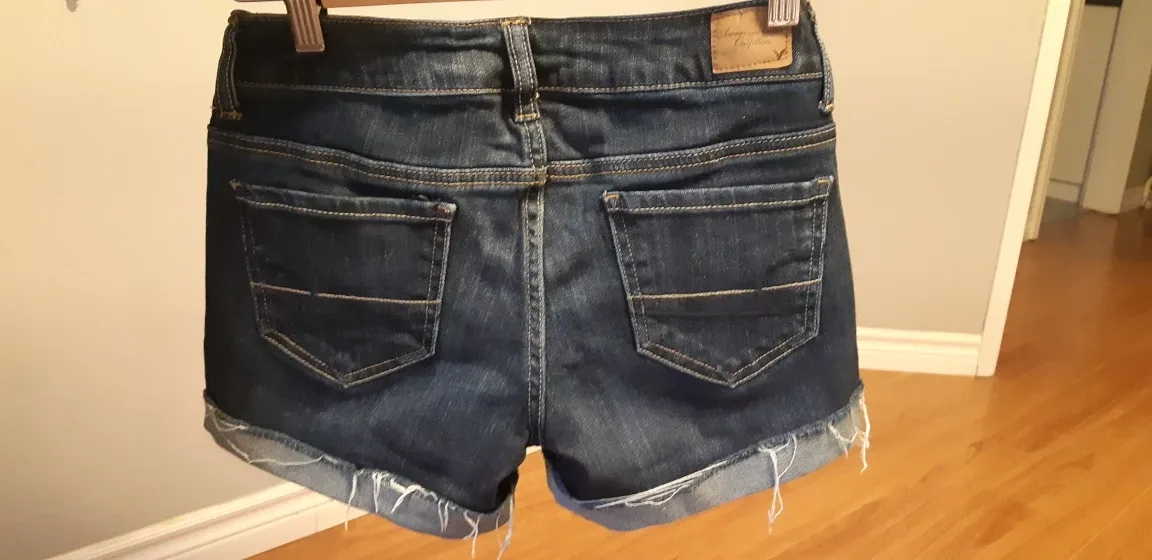 American Eagle Denim Shorts - Size 0 image indicator(5)