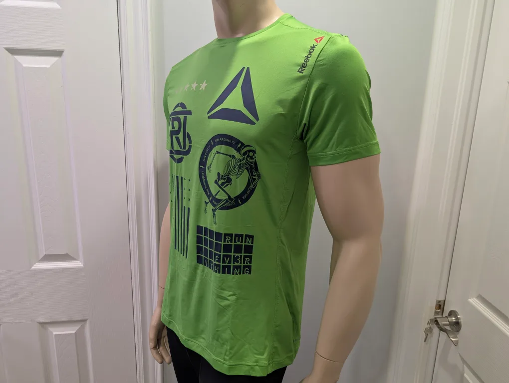 NWT - Men's Reebok One Series Green Running Shirt Size S image indicator(3)