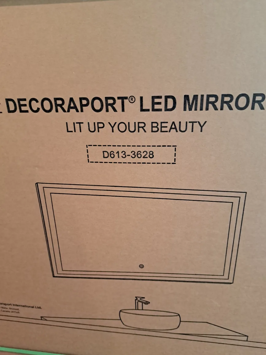 FREE DELIVERY - $330 36 x 28" LED Mirror anti fog touch screen image indicator(8)