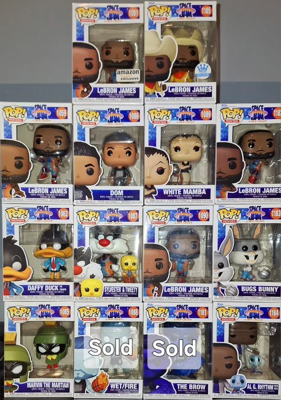 Funko Pop Space Jam Set (12) thumbnail