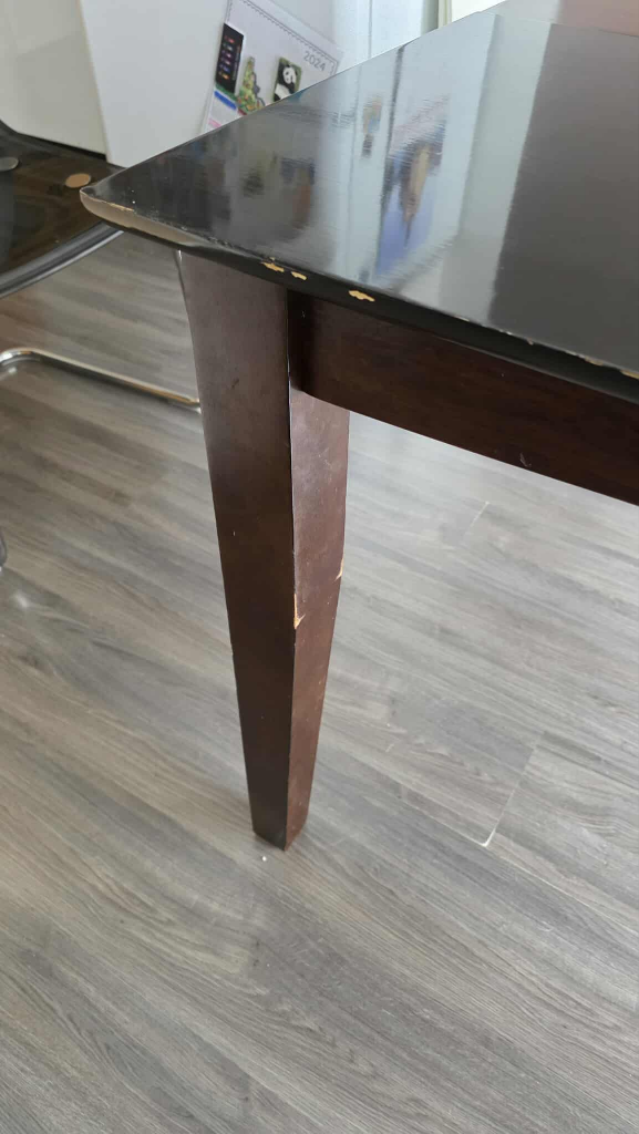 Dark Brown Extendable Dining Table - photo 5