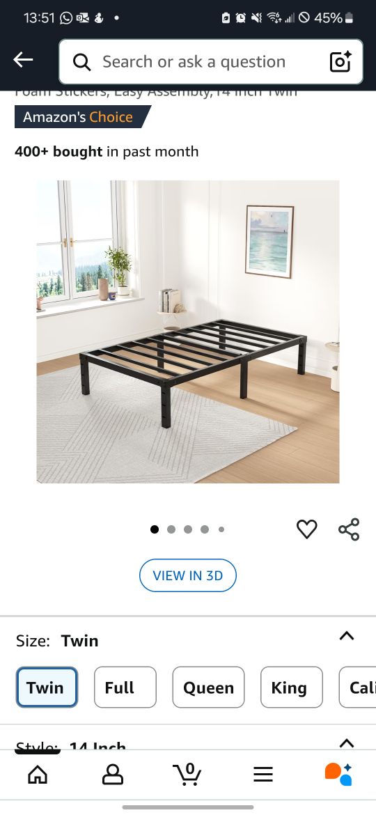 Twin Bed Frame