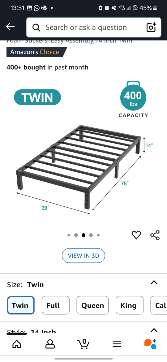 Twin Bed Frame - photo 2