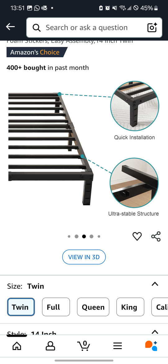 Twin Bed Frame - photo 3