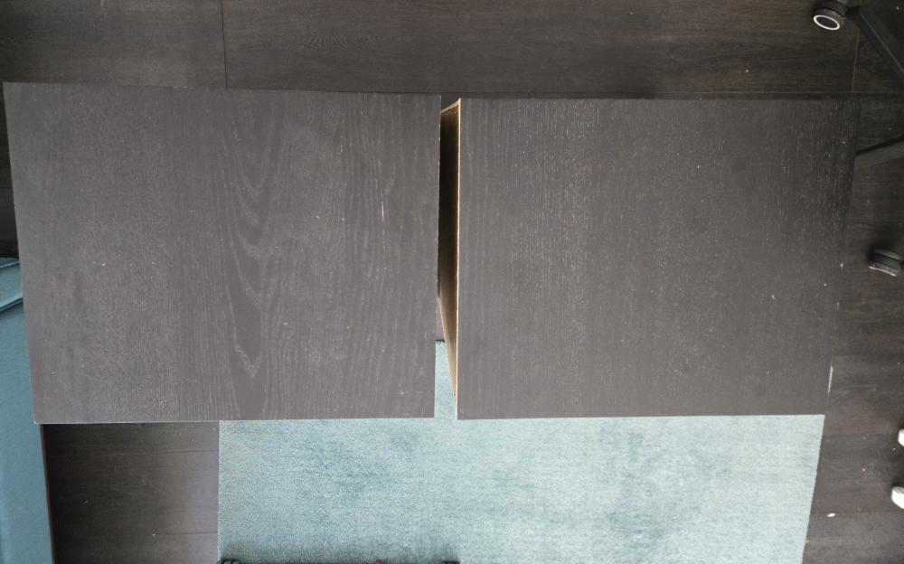 Two Dark Brown Nightstands with Drawers - photo 4