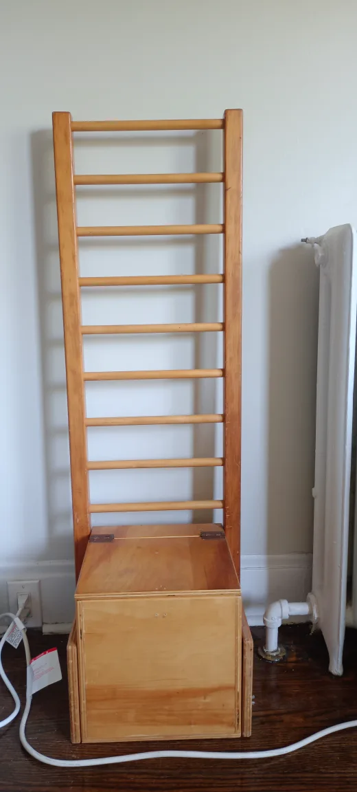 Wooden Wall Ladder with Storage Box thumbnail