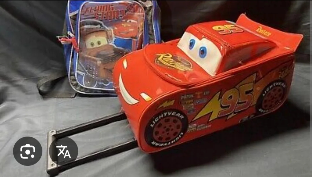 Like New Disney Lightining McQueen Luggage $35 Firm thumbnail