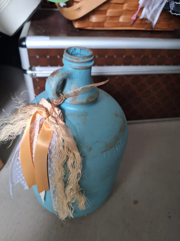 Distressed Painted Decorative Jug image indicator(2)