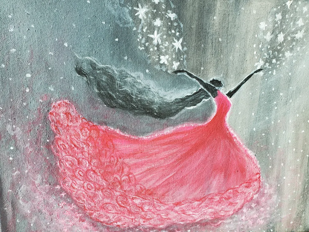 Original Painting: Dancing Silhouette thumbnail
