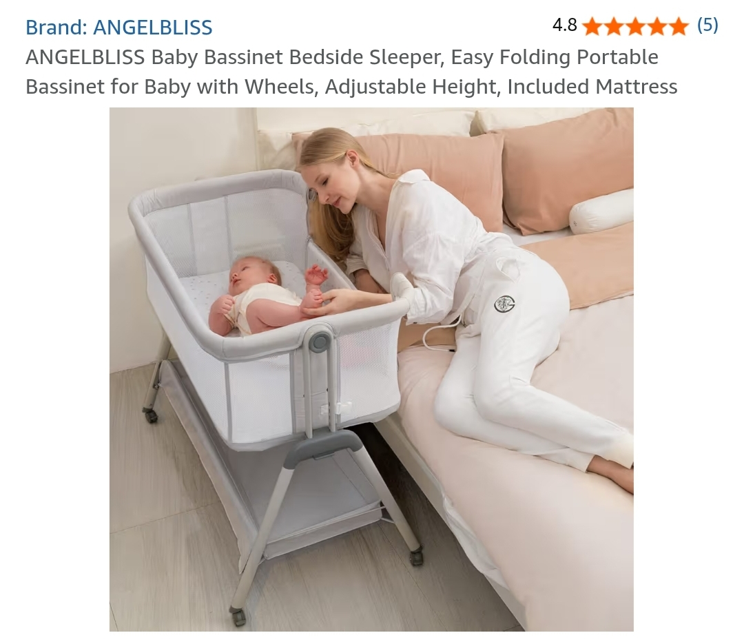 ANGELBLISS Baby Bassinet - Bedside Sleeper - photo 5