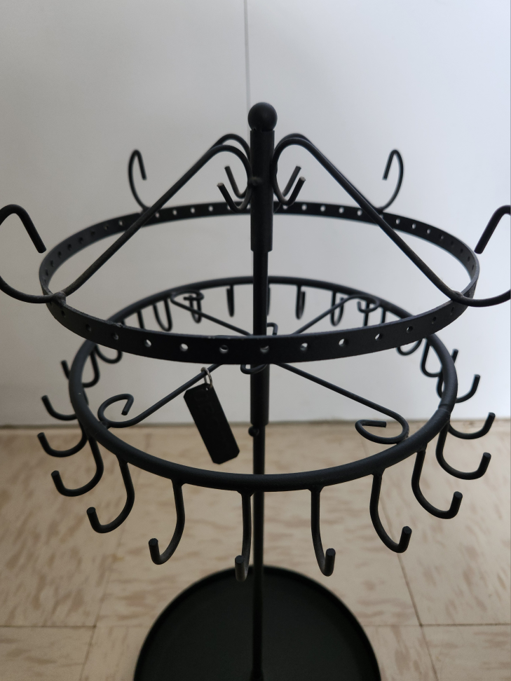 Black Metal Rotating Jewelry Organizer - photo 2