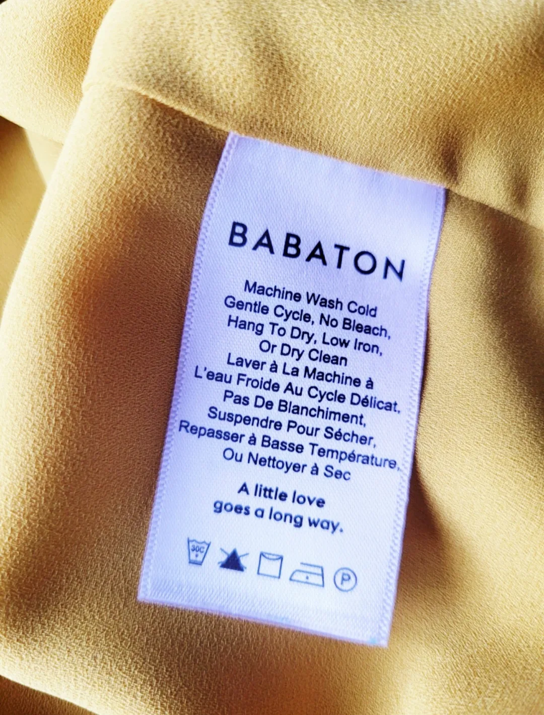 ❣️ Aritzia Babaton Murphy Blouse Mustard Yellow Sleeveless image indicator(7)