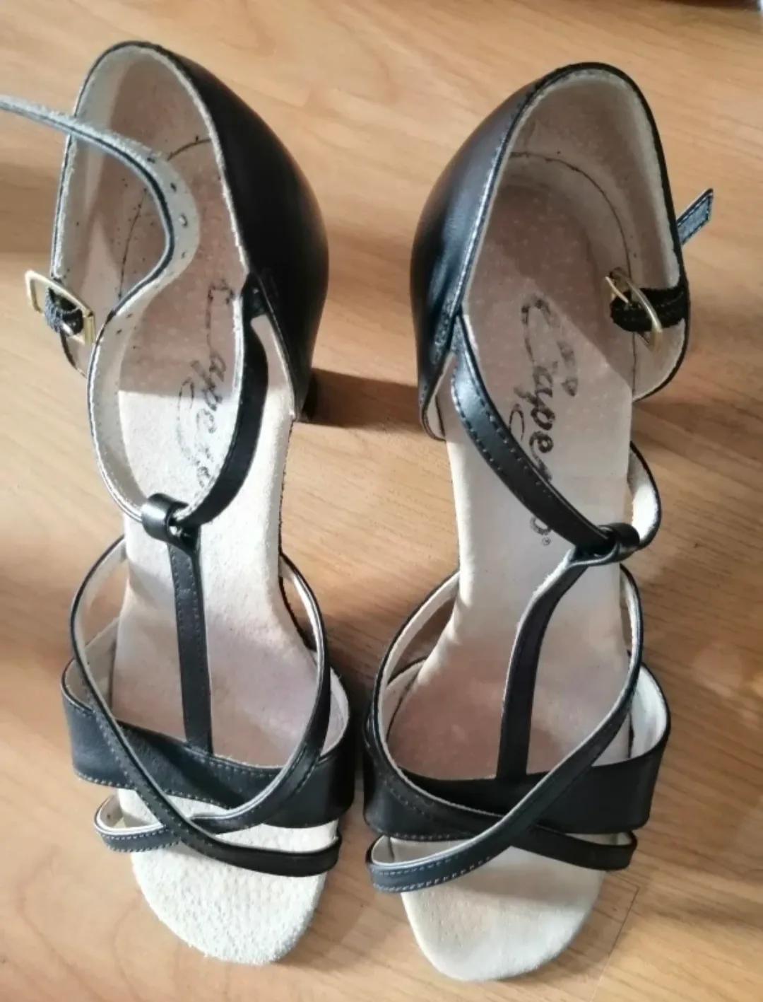 Capezio Genuine Leather Dance Shoes with Suede soles. thumbnail