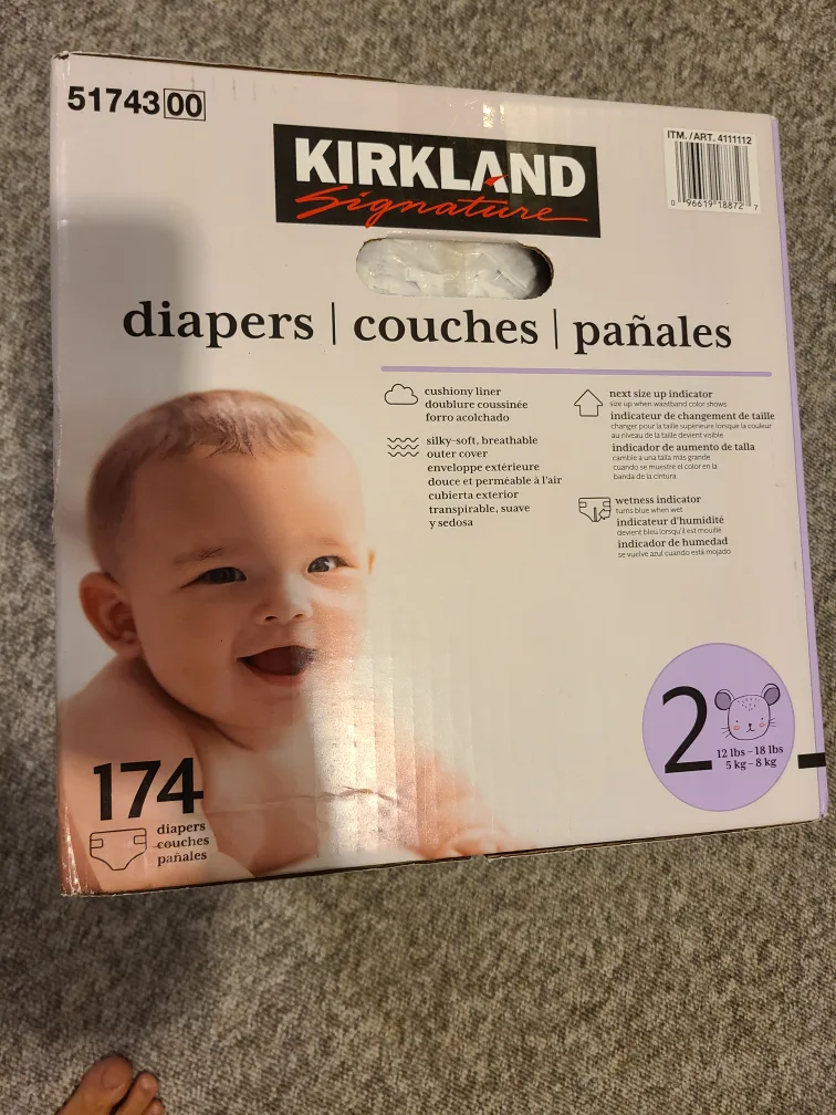 Kirkland Signature Diapers Size 2 thumbnail