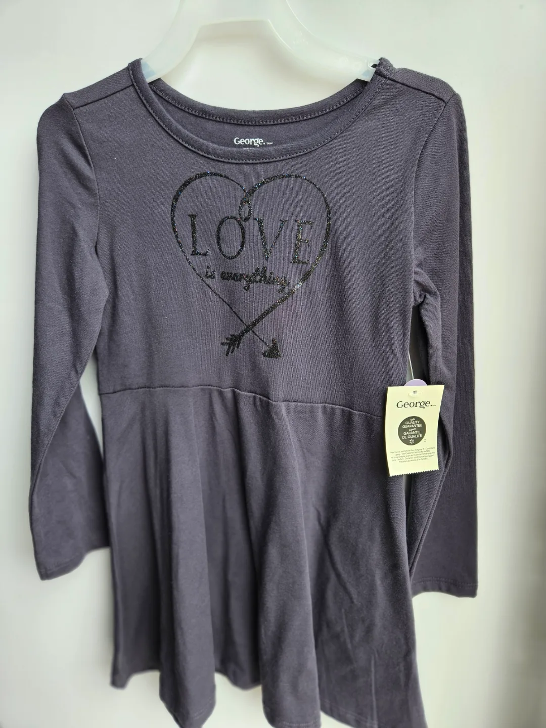 NEW XS/TP (4-5) Long-Sleeve Dress thumbnail