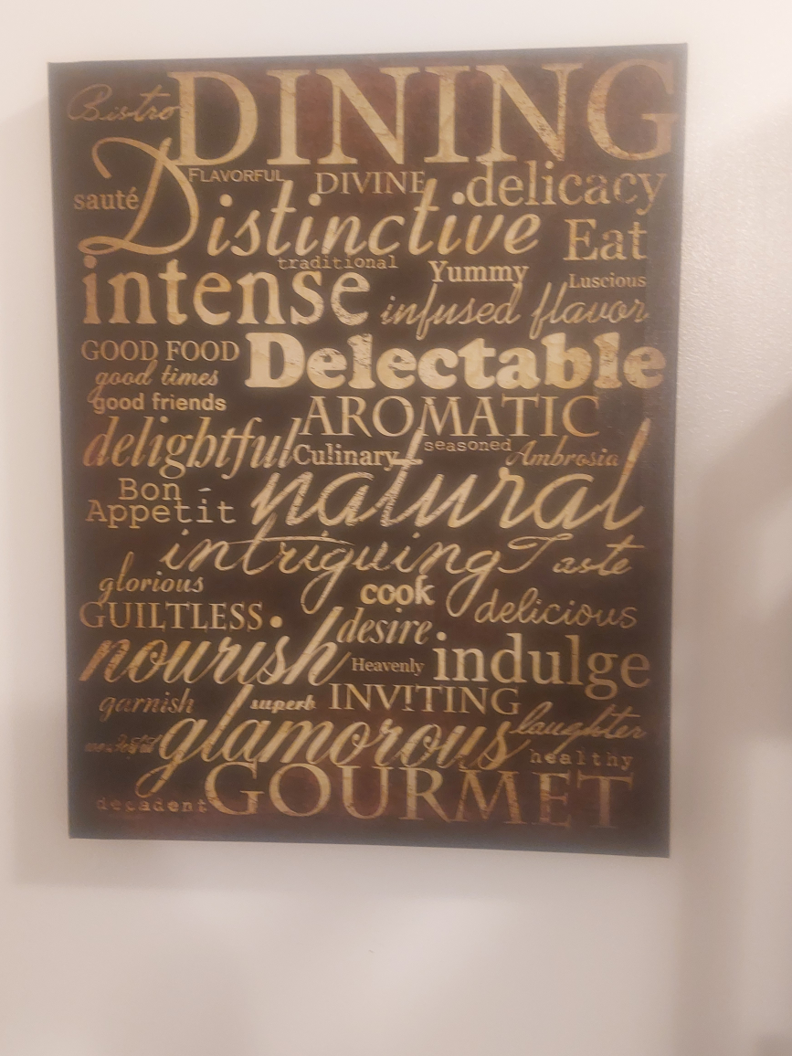 *ITEM 2B REMOVED JULY 14TH * Dining Themed Wall Art - photo 2