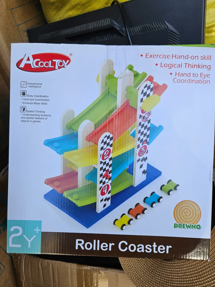 Wooden roller coasters toys (New in box) thumbnail