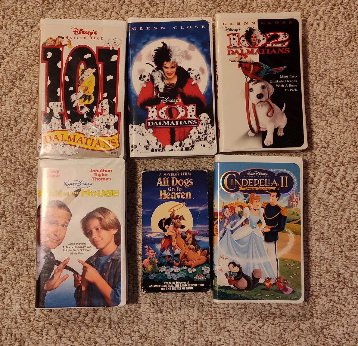 Disney VHS Tapes - 101 Dalmatians, Cinderella II & More image indicator(2)