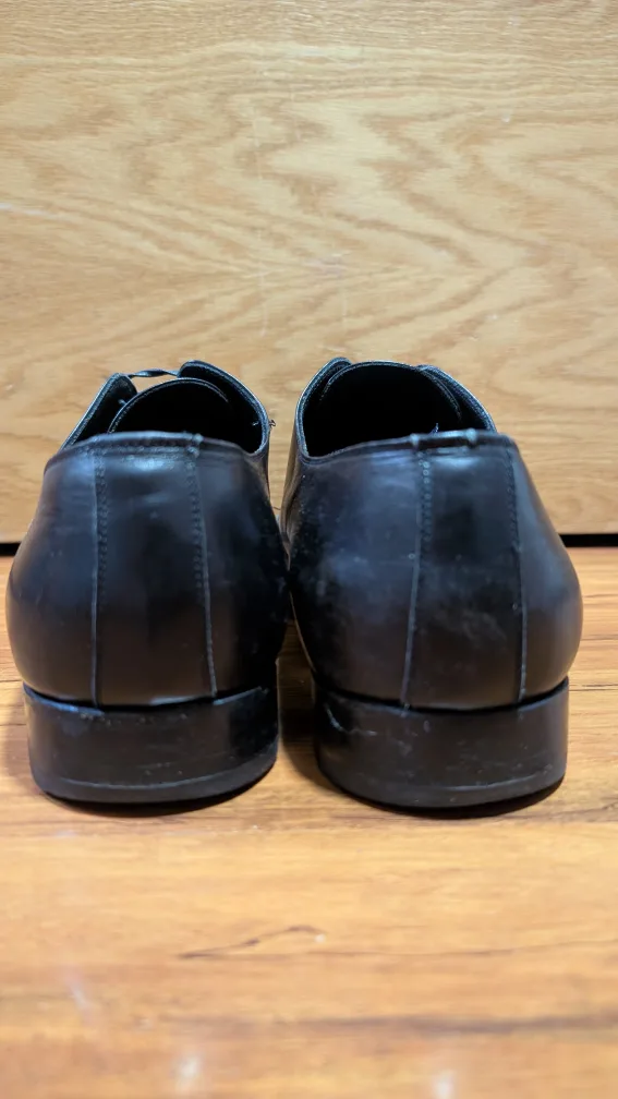 Black Leather Dress Shoes, Size 10 image indicator(3)
