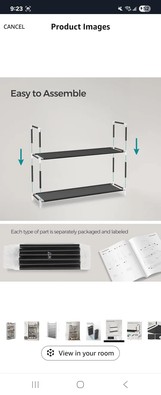 X-Large 10- Tier Shoe Rack, Slim and Space-Saving Design image indicator(7)