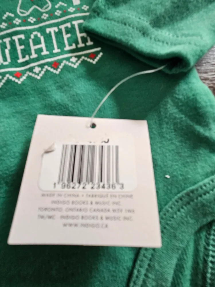 Indigo Baby Onesie - Too Cute for Ugly Sweater and snowman image indicator(3)
