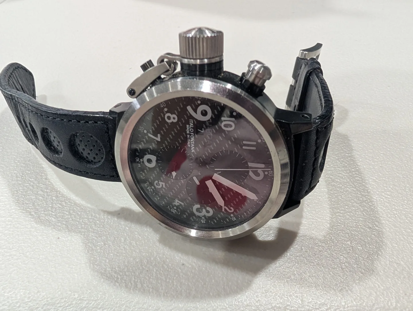 U-Boat Watch with Leather Strap with certification thumbnail