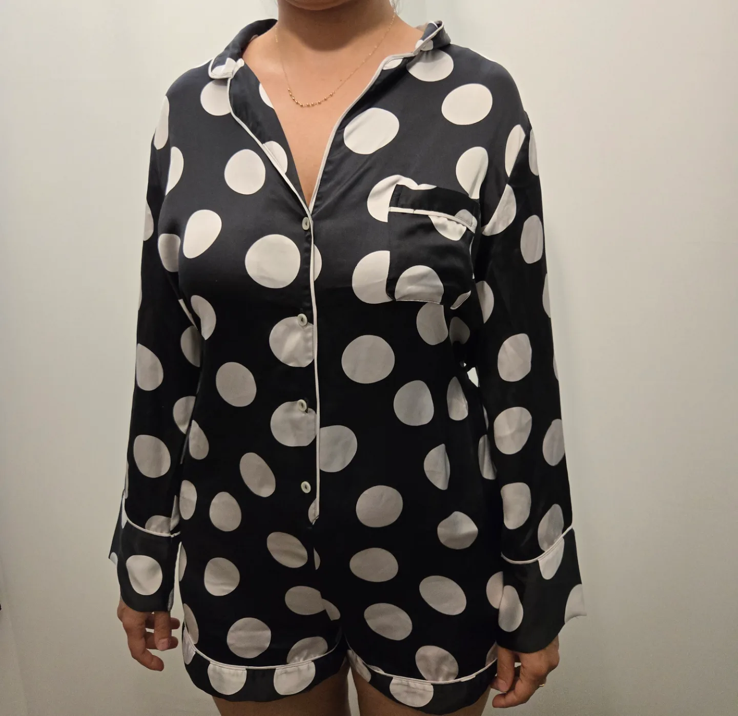 M Victoria's Secret. Polka Dot Pajama jumper thumbnail