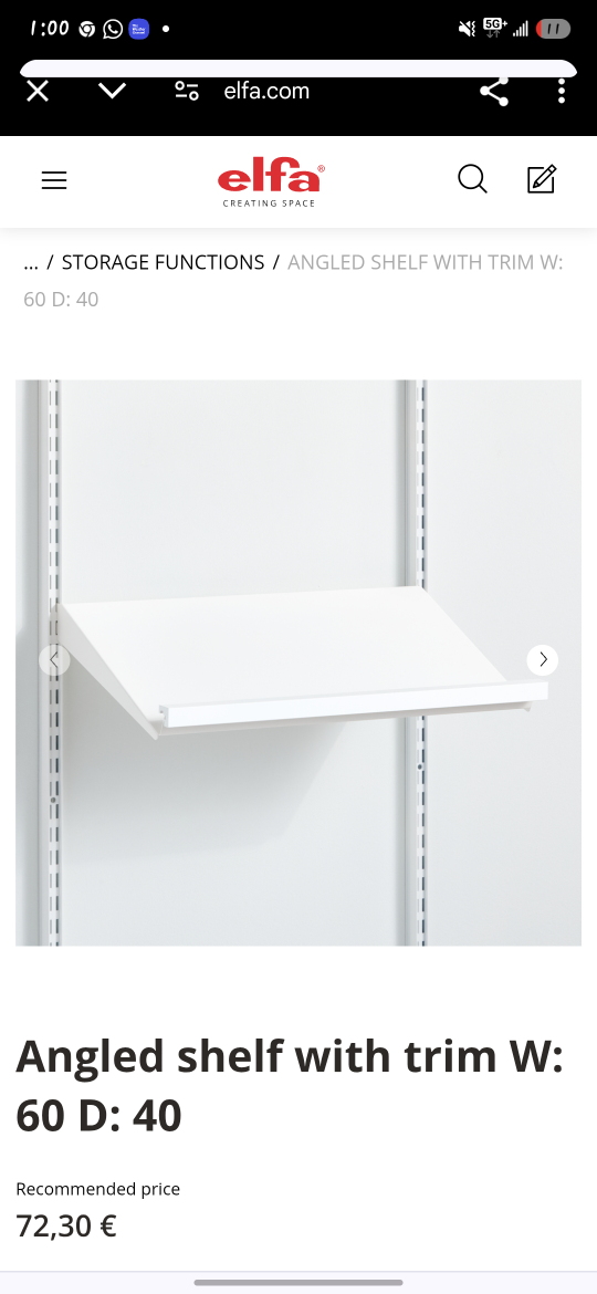 Elfa Freestanding Angled Shelving System - photo 5