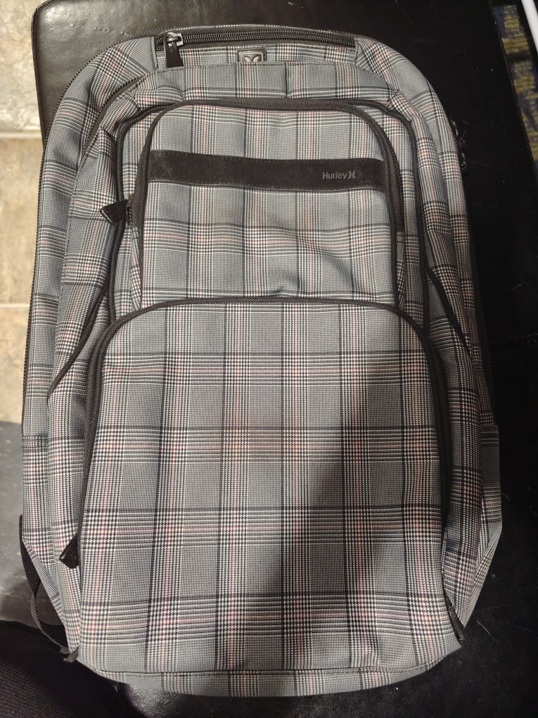 Hurley Plaid Backpack
