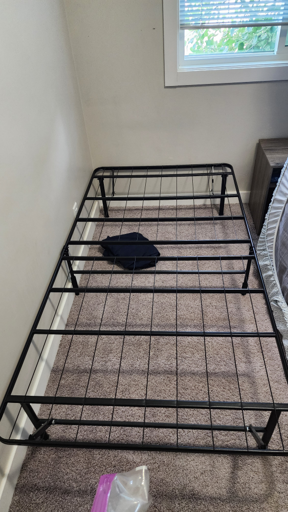 Twin Size Folding Bed Frame - Black