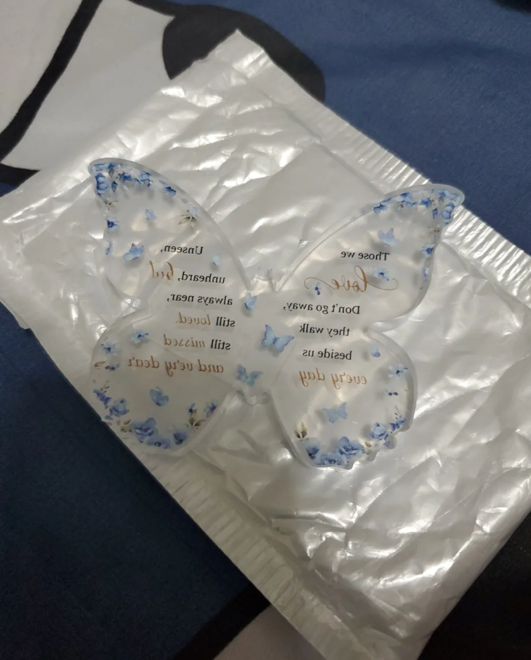 Butterfly acrylic plaque image indicator(3)