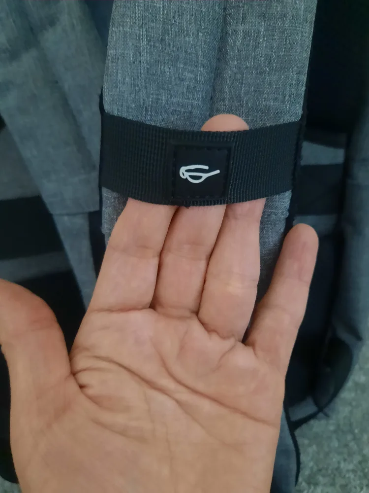 Grey Backpack with lots of space and pocket image indicator(5)