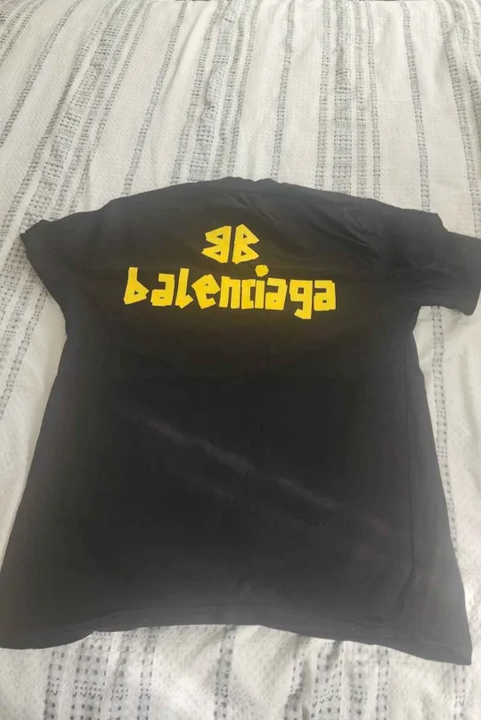 Balenciaga Logo Tape Black Tee image indicator(2)