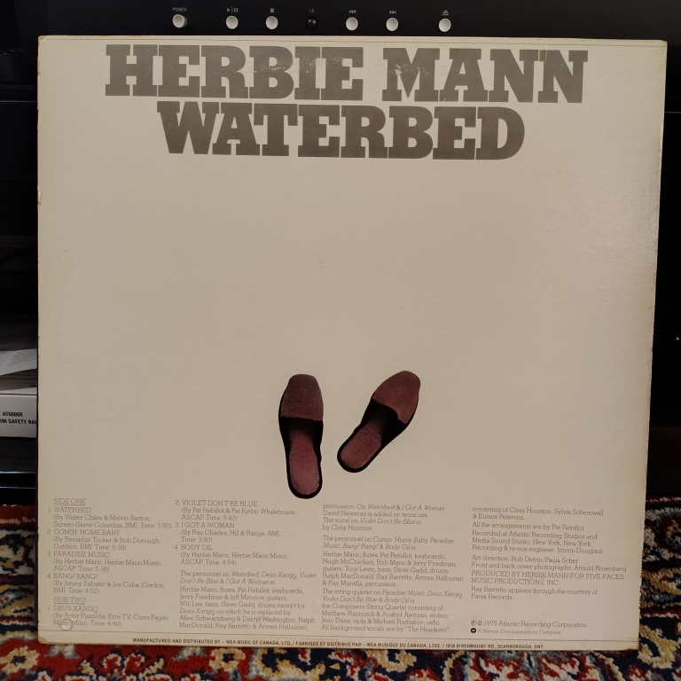 Herbie Mann Waterbed LP Album - photo 2