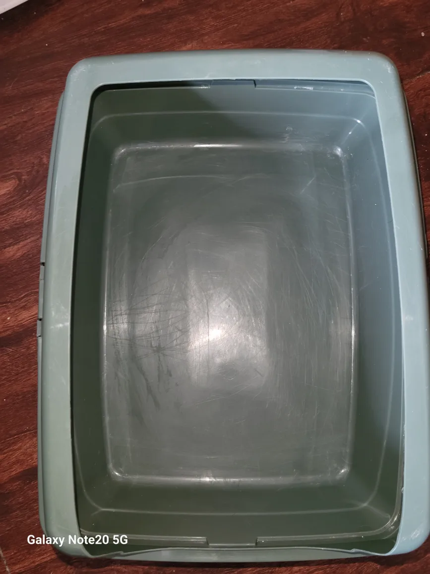 Used Cat Litter Box - Green thumbnail