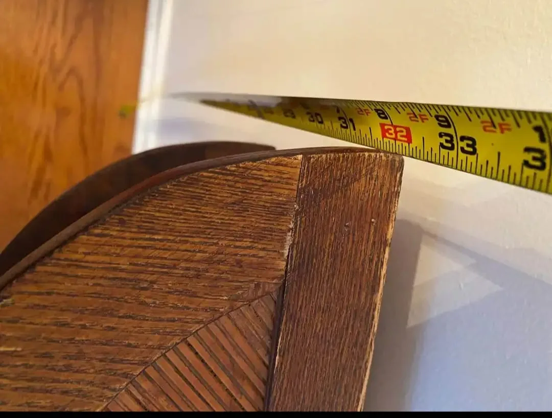 LAST weekend!! Vintage Half-Moon Console Table image indicator(8)