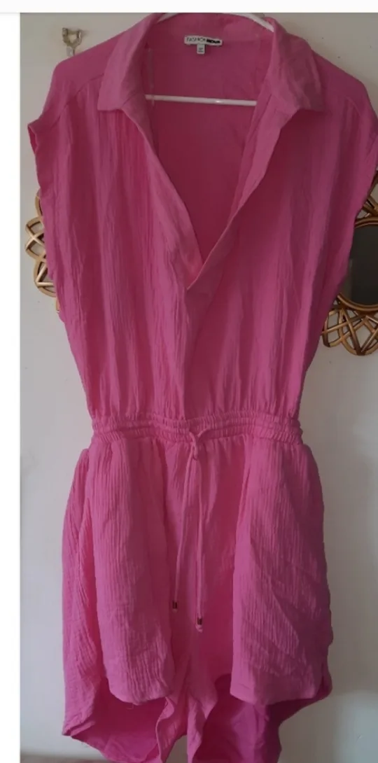 Fashion Nova Pink Romper thumbnail