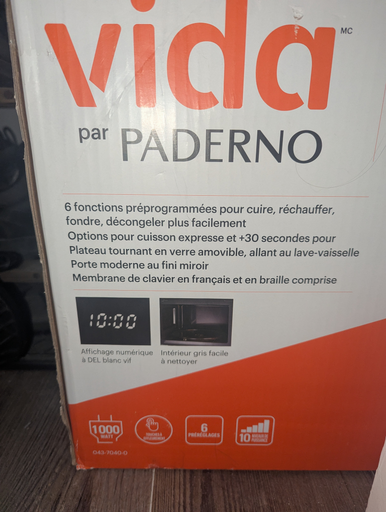 Vida by Paderno 1.1-cu. ft. Stainless Steel Microwave Oven - photo 3