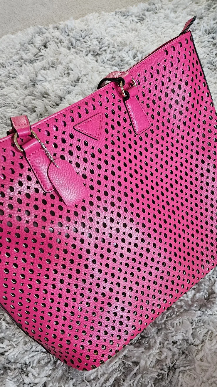 Hot Pink Large Tote Bag thumbnail
