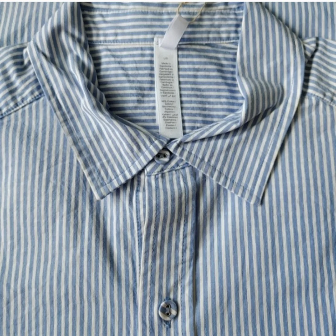 SKIMS Cotton Striped Oversized Sleep Set image indicator(4)