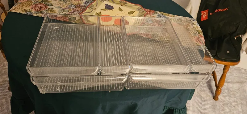 Clear Plastic Drawer Organizers - Set of 6 thumbnail