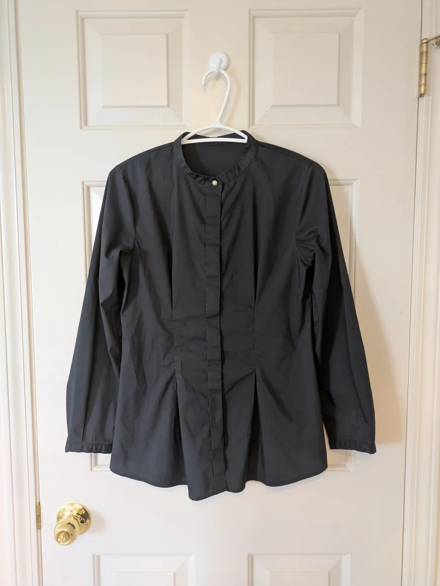 Navy Long Sleeve Blouse thumbnail