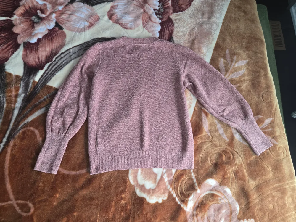 H&M Pink Metallic Sweater - Size S image indicator(2)