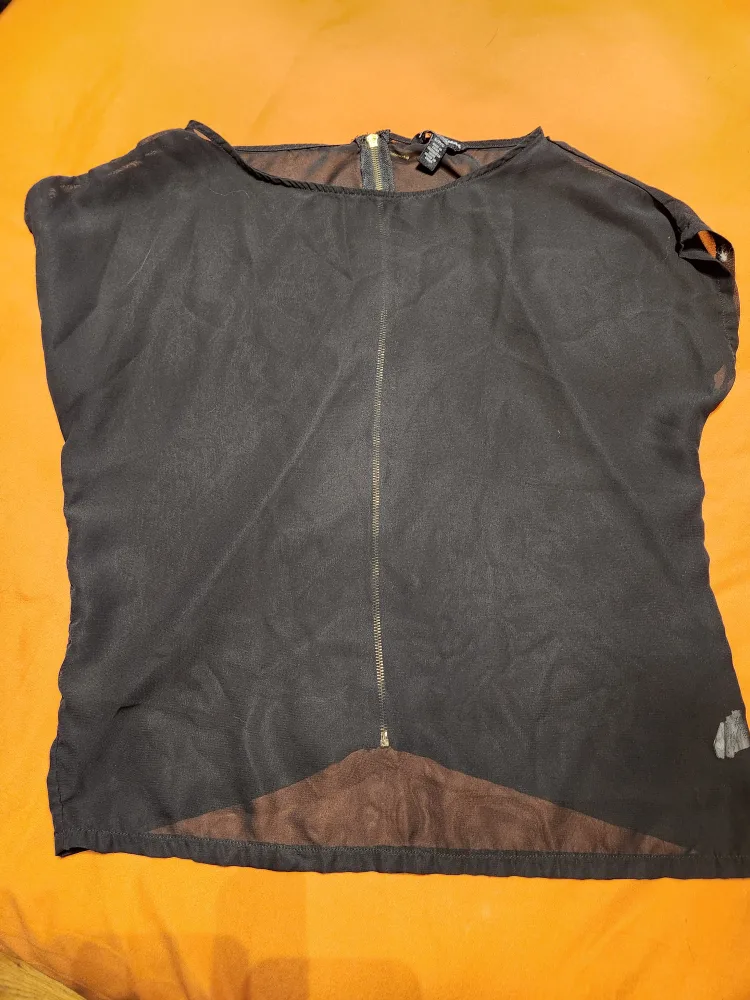 Leopard Print Blouse & Black Blouse - Size Small image indicator(2)