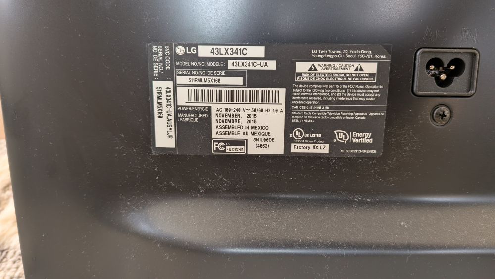 LG TV - 43 Inch Screen - photo 3
