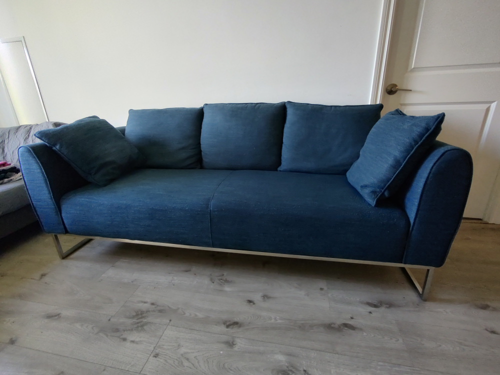 Blue Sofa Couch - photo 2
