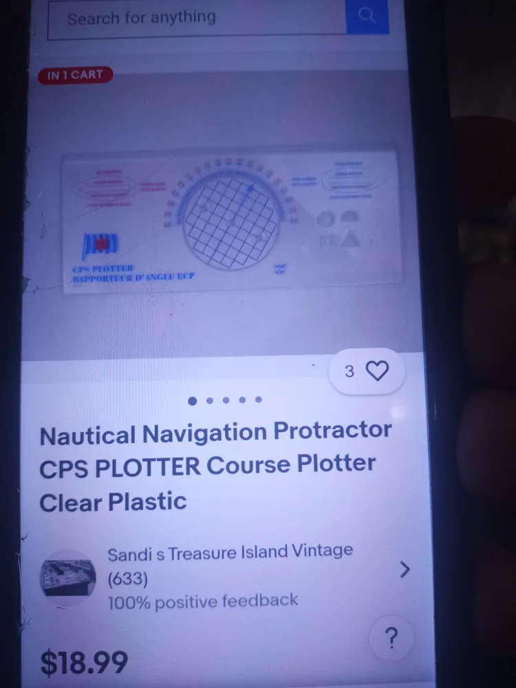 Nautical Navigation Protractor CPS Plotter image indicator(6)