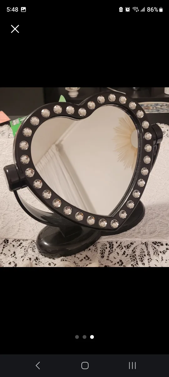 Heart-Shaped Decorative Mirror image indicator(3)