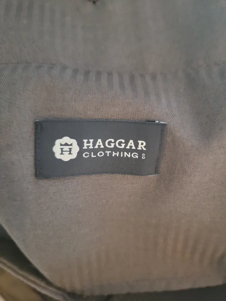 Haggar Men's Black Dress Pants 36x30 image indicator(3)